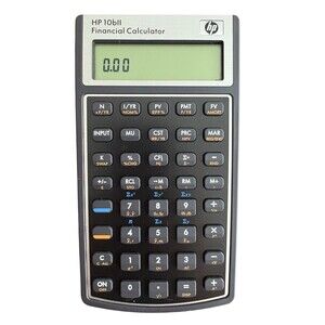 HP 10bII Financial Calculator Black Tested and Works Great New Batteries